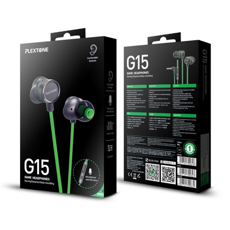 Plextone G15 Gaming Earphones Headset with Mic.