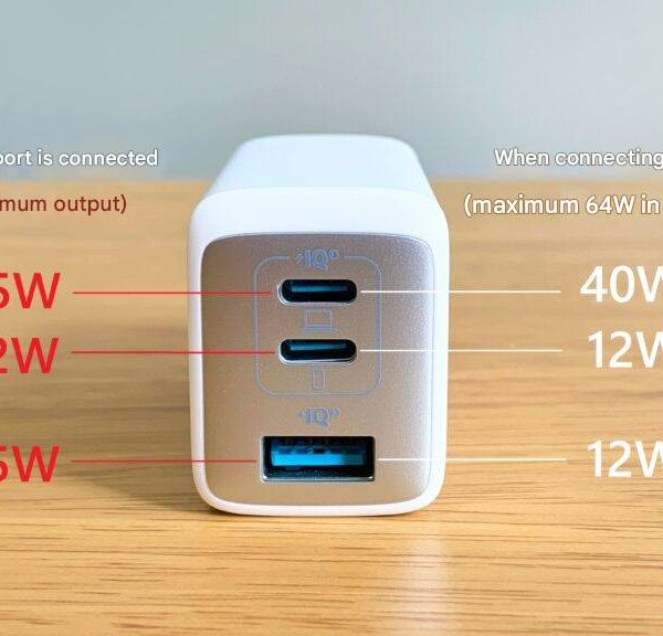Anker A2667 PowerPort III 3 Port 65W POD Charger Series 7