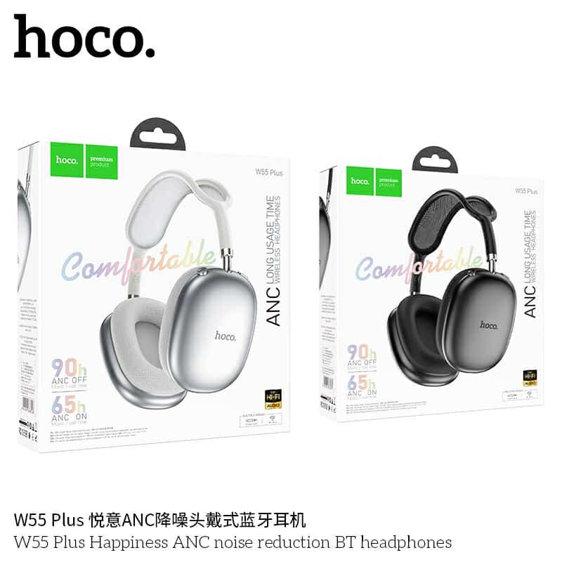 6dd8843ebd9a015aa4f8b9ec2d81513b Hoco W55 Plus ANC Wireless Headphone