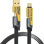 Multi USB Charging Cable 4 in 1, 1.2M Fast Charging Cable with USB A/USB C 65W Type-C and 27W PD Fast Charging Data Transfer Cable Compatible with All Phones