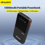 Awei P10K 10000mah 22.5W Fast Charging Digital Display Power Bank