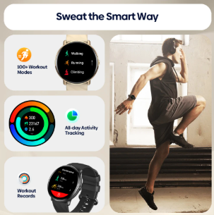 Capture Zeblaze GTR 3 Pro Smart Watch Amoled Display With Bt Calling