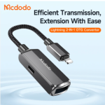 Mcdodo 2 in 1 USB Lightning OTG Adapter (CA-2690) for i-14 13 12 11 Pro Max Charge Data Transfer Converter U Disk Mouse