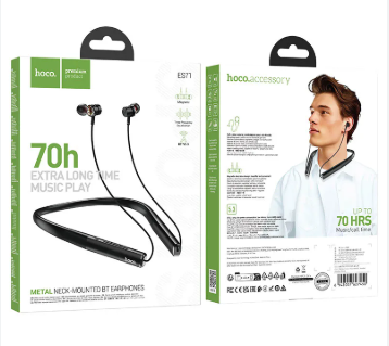 Hoco ES71 Wireless Sport Headphones with Microphone (BT v5.3) – Obsidian Black