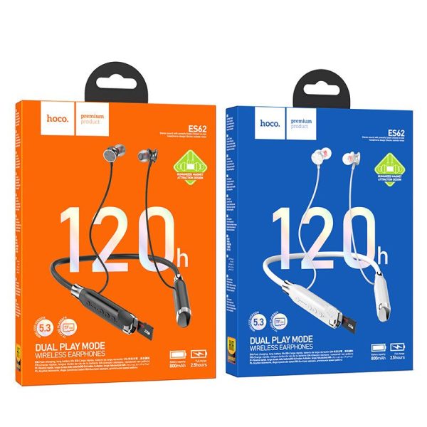 Hoco ES62 Pretty Dual Play Mode Neckband Bluetooth Earphone