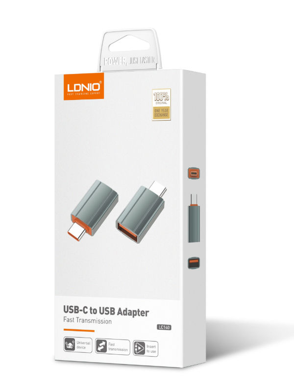 a85dce2e4f0a2d0dc1863170f4a3f472 LDNIO LC140 USB Convertor Type-C to USB A Adapter OTG