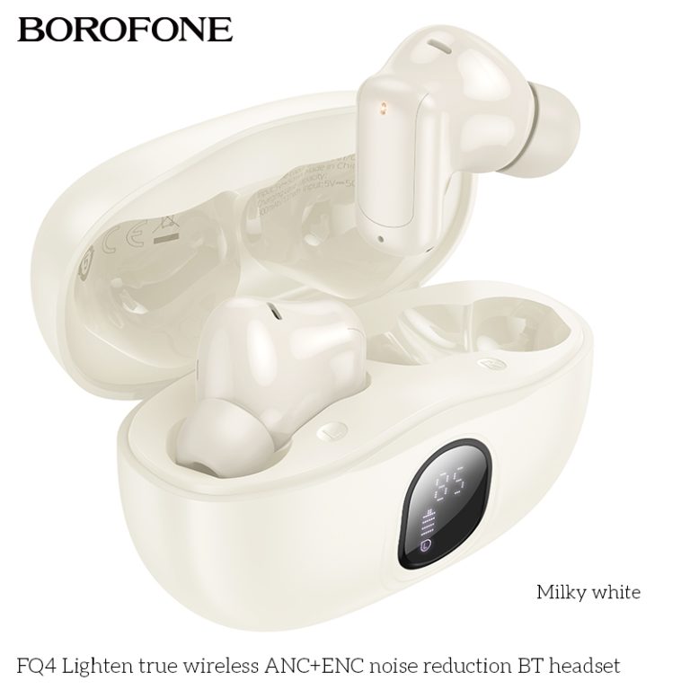 BOROFONE FQ4 Nirkabel Eaphone ANC + ENC Wireless Earbud