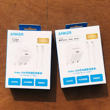 images (1) Anker 20W USB-C Adapter with USB-C/Lightning Fast Charging Cable