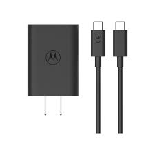 images Motorola TurboPower 68W USB-C GaN Wall Charger with 6.5A Cable – Fast Power Delivery , Laptops, Tablets
