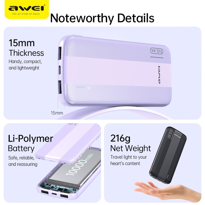 sg-11134201-7rd3s-luoentmkf4sea1 Awei P20K 10000mah Power Bank