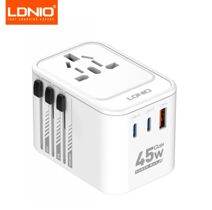 Ldnio Z8 45W GaN 3 USB Ports Travel Adapter