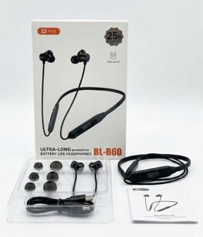 BYZ BL-B60 Ultra-Long Battery Life Wireless Neckband Headphones