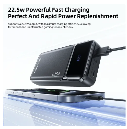 2 Awei PA-92 20000mAh Power Bank 22.5W Super Fast Charging Portable Charger with Digital Display
